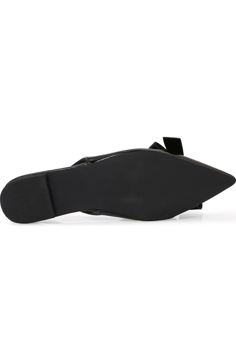 BERNESS Bow Slingback Flat, Alternate, color, Black