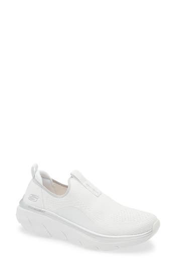 Skechers Relaxed Fit® D'lux Walker® 2.0 Sparkle Slip-on Sneaker In White