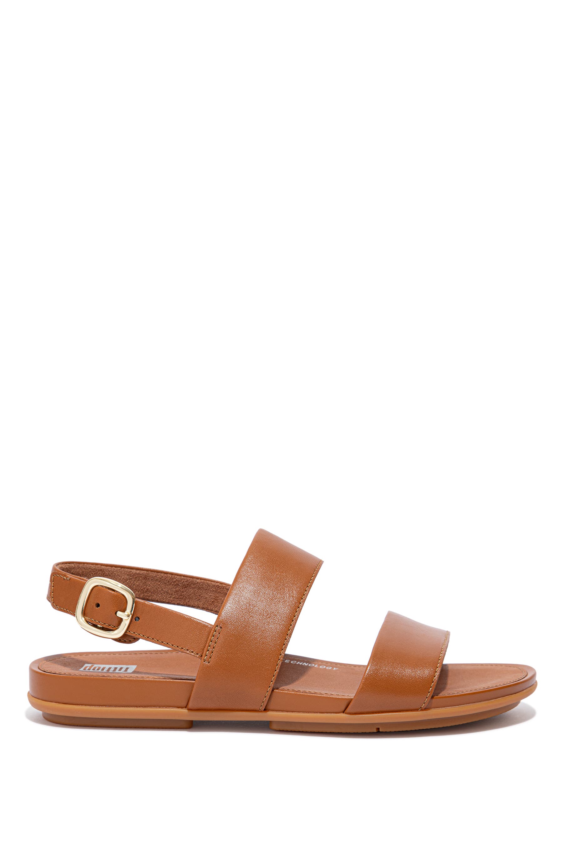 FitFlop Gracie Leather Back Strap Sandals, Alternate, color, Light Tan