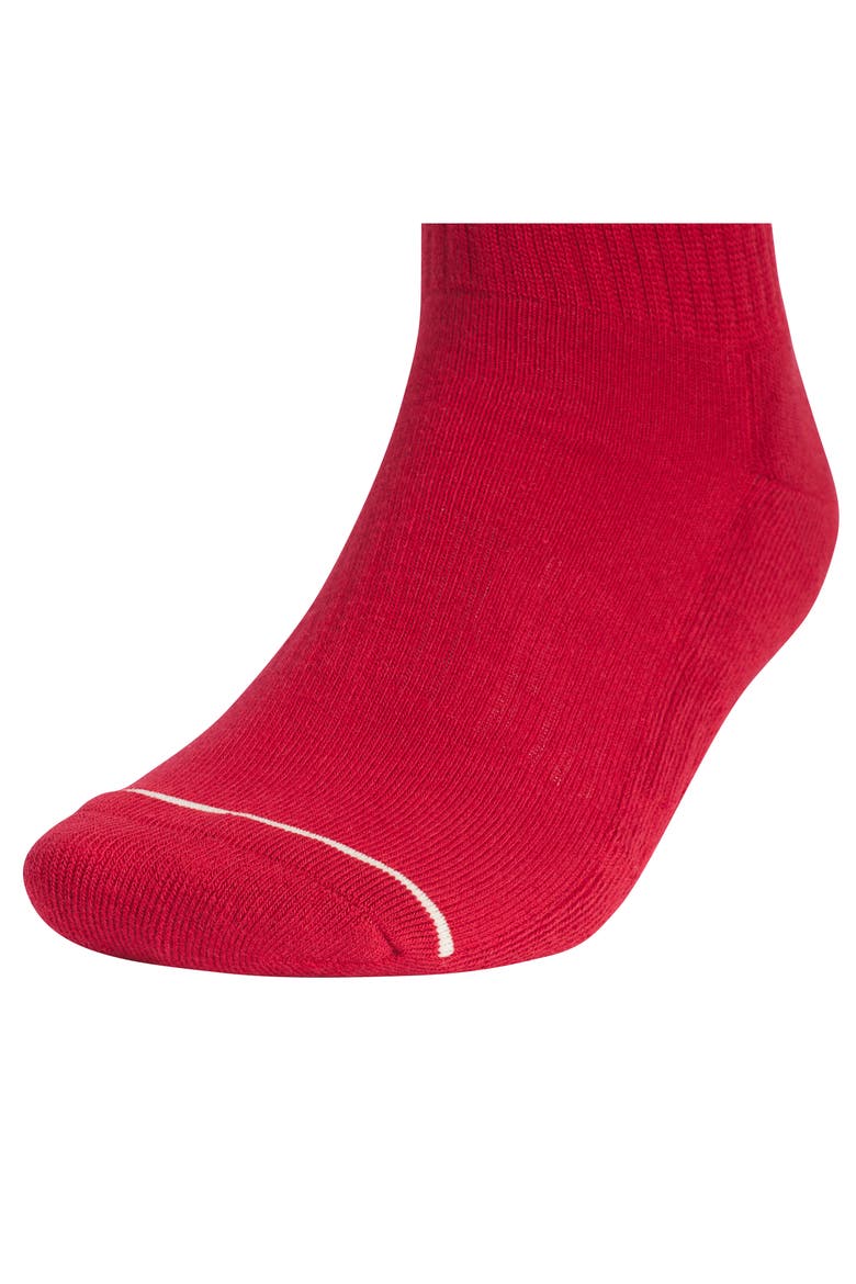 Trefoil 3.0 3-Pack Assorted Crew Socks, Alternate, color, TEAM RED/ YELLOW/ INDIGO