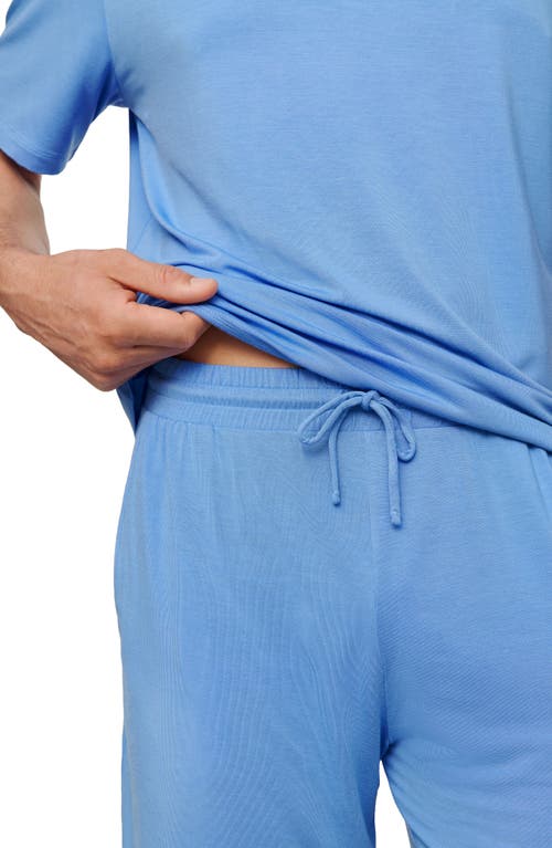 Eberjey Henry Short Pajama Set In Blue