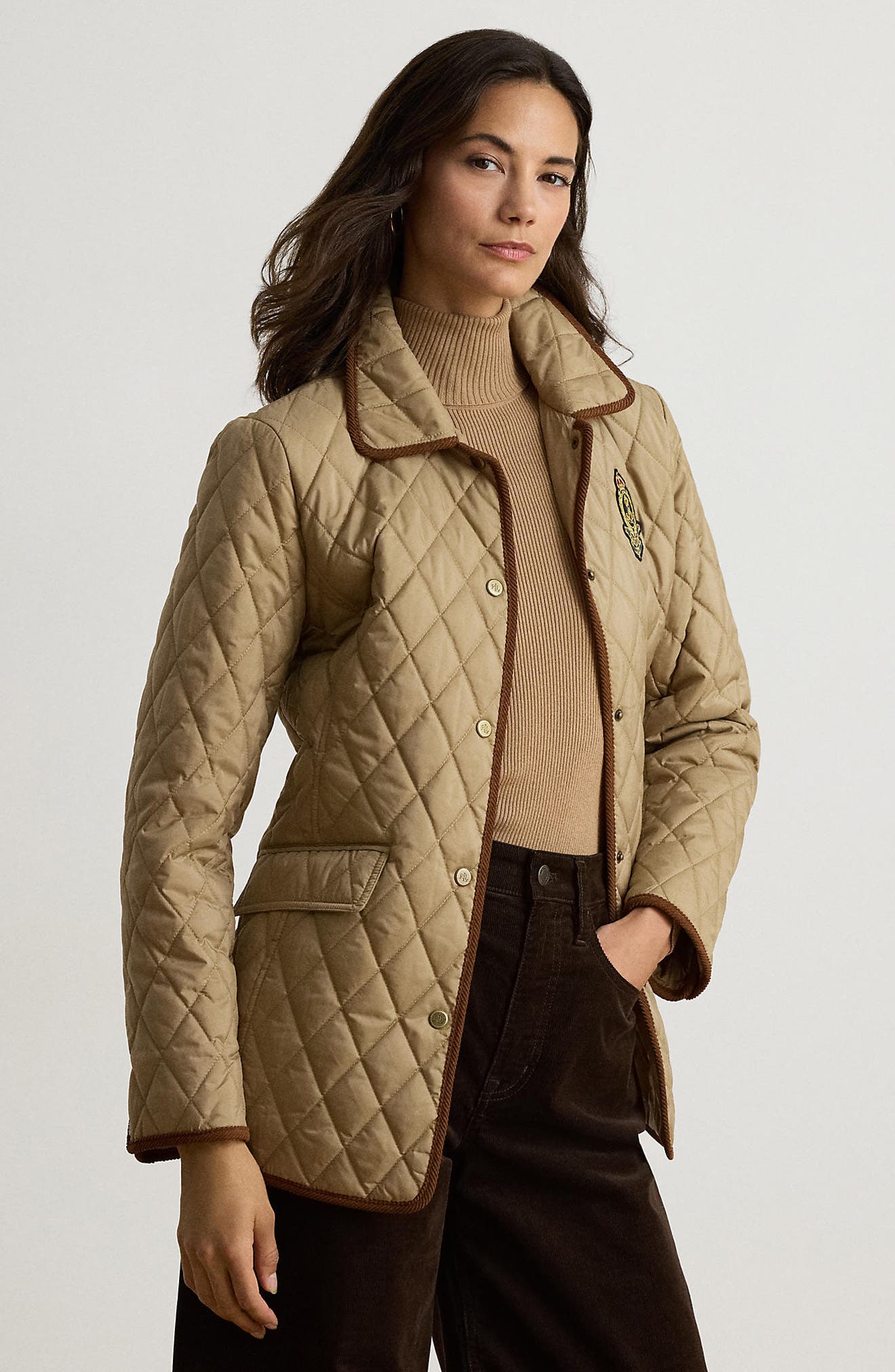 Женские куртки Lauren Ralph Lauren Butterpile Crest Quilted Jacket — фото 6