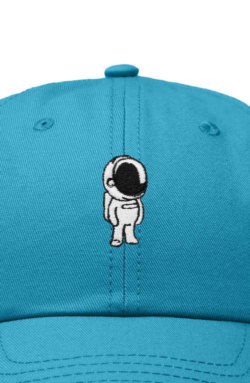 Dalix Astronaut Embroidered Space Hat In Teal