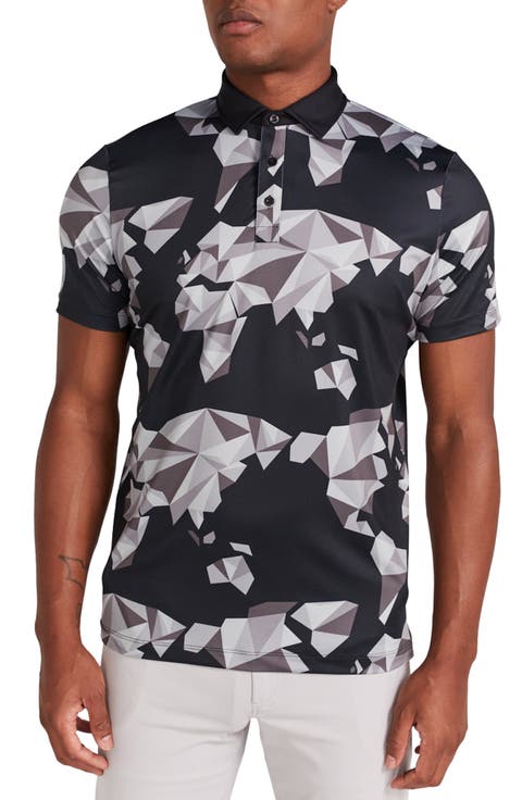 Bond Origami Print Polo