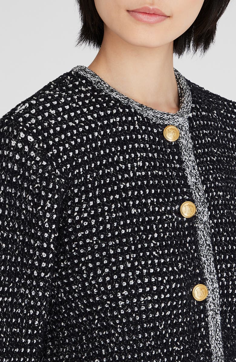 Club Monaco Tweed Cardigan, Alternate, color, 