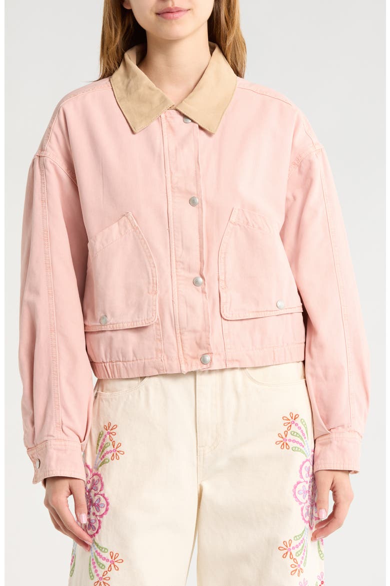 Barn Shacket, Alternate, color, LAWN PARTY-PINK COMBO