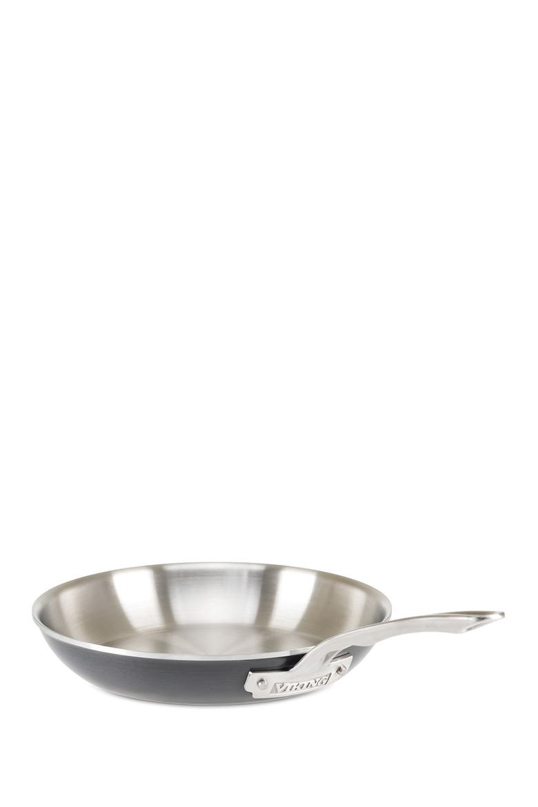 5-Ply Hard Stainless 10" Fry Pan, Main, color, BLACK