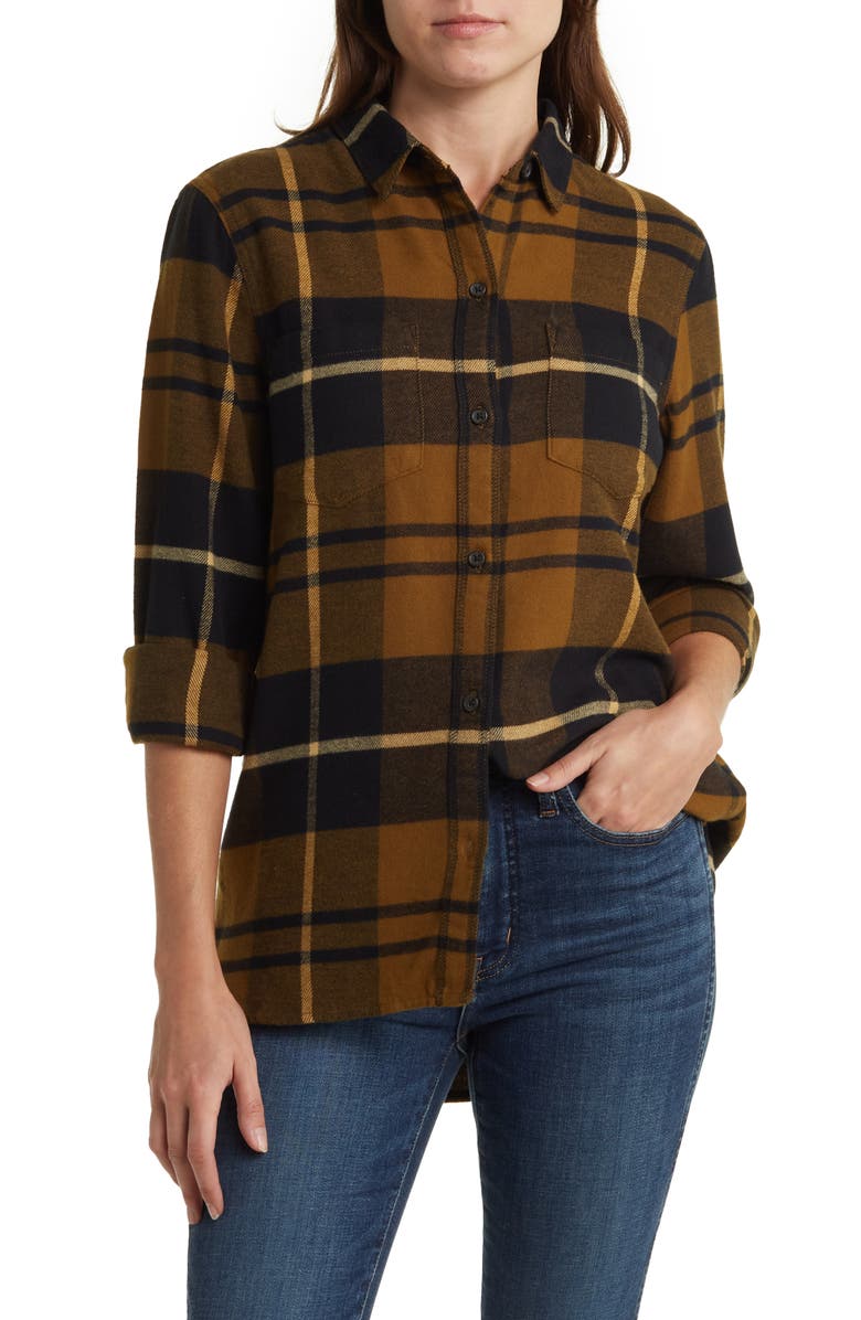 Madewell Classic Plaid Ex-Boyfriend Shirt, Main, color, 