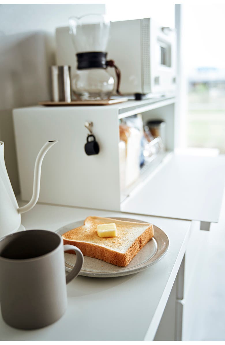 Yamazaki Wide Bread Box, Alternate, color, White