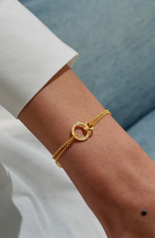 A Littles & Co. A Littles & Co Evermore Linked Circles Bracelet In Gold-tone Plating In Gold