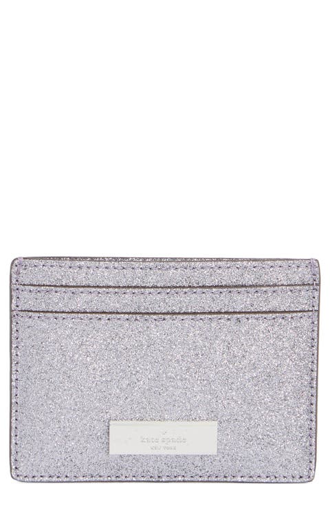 kenzie glitter card case