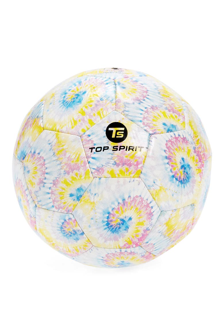 Top Spirit Tie Dye Soccer Ball, Main, color, MULTI COMBO