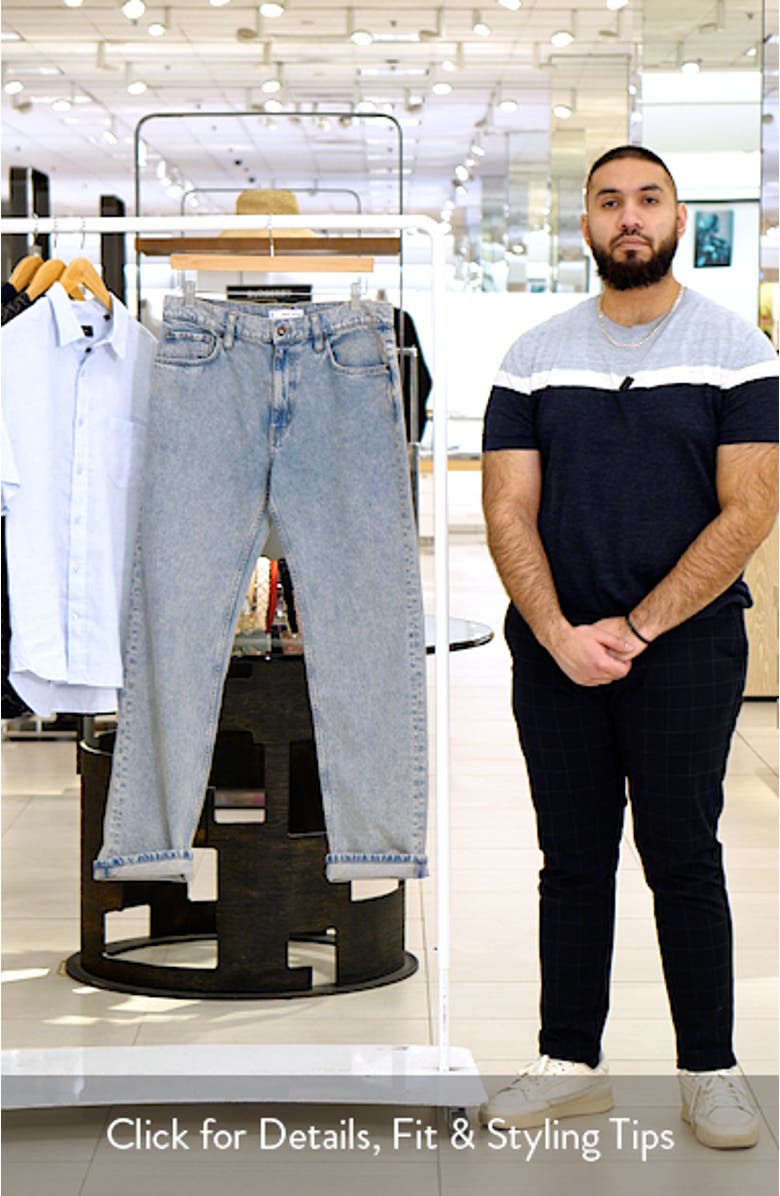 Straight Leg Cuffed Jeans, sales video thumbnail