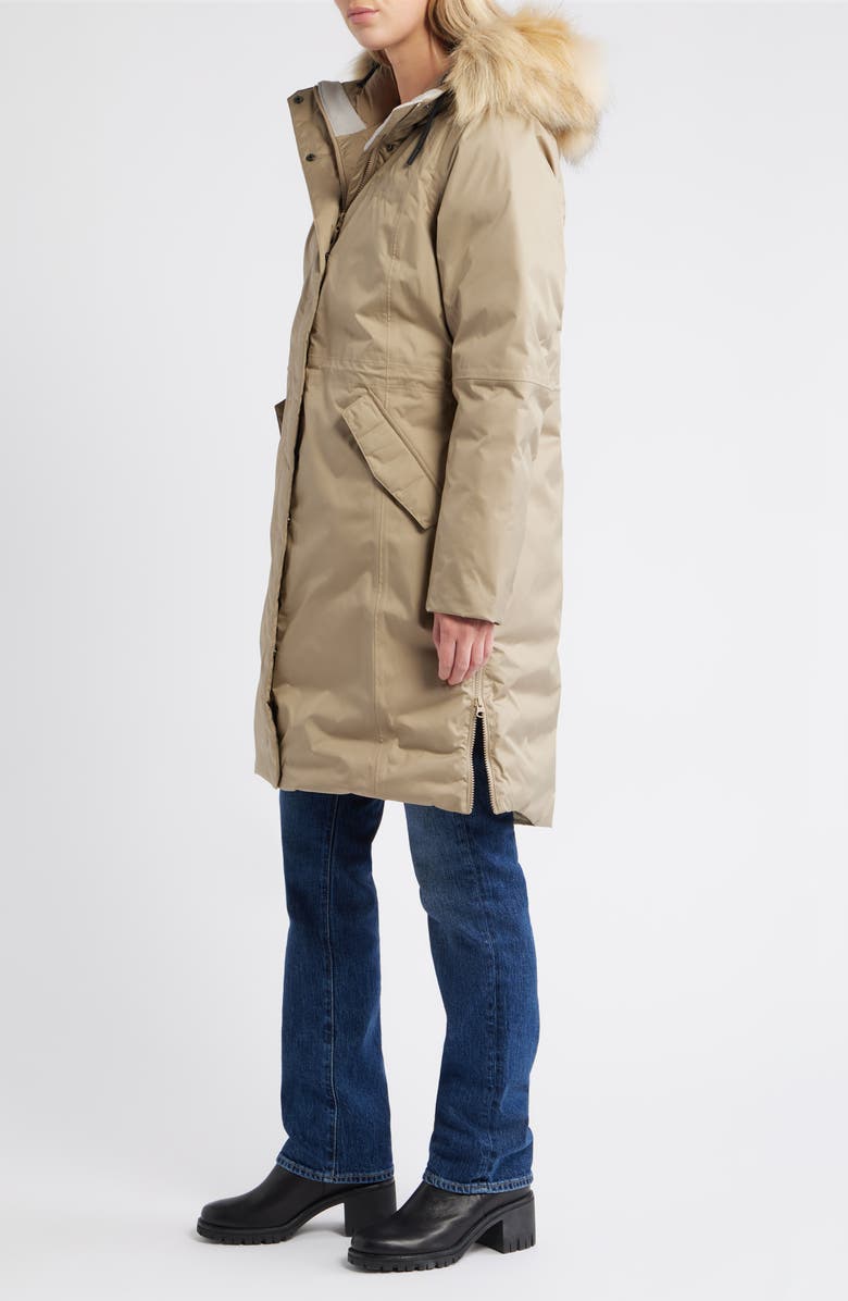 Helly Hansen Vega Waterproof Insulated Parka with Faux Fur Trim, Alternate, color, Pebble