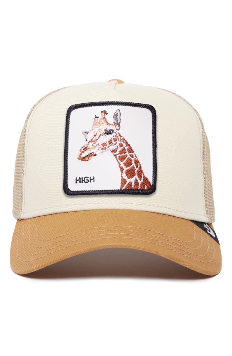 Goorin Bros. High Giraffe Trucker Hat, Main, color, Khaki