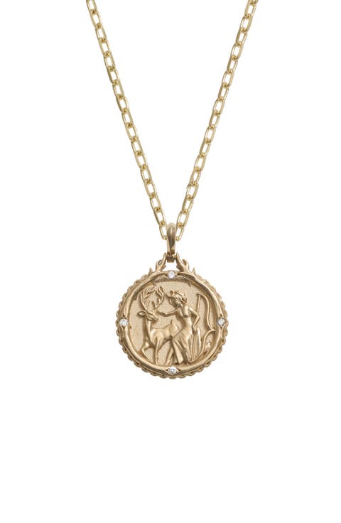 Artemis 14k Gold Diamond Necklace