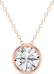 Badgley Mischka Collection Round Cut Lab Created Diamond Necklace - 0.75ctw