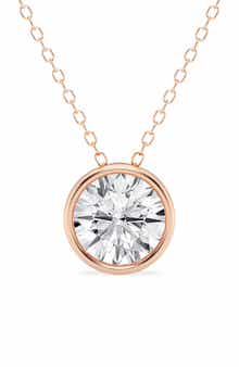 Badgley Mischka Collection Round Cut Lab Created Diamond Necklace - 0.75ctw