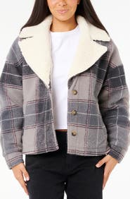 Rip Curl Sunset Luau Fleece Collar Shacket