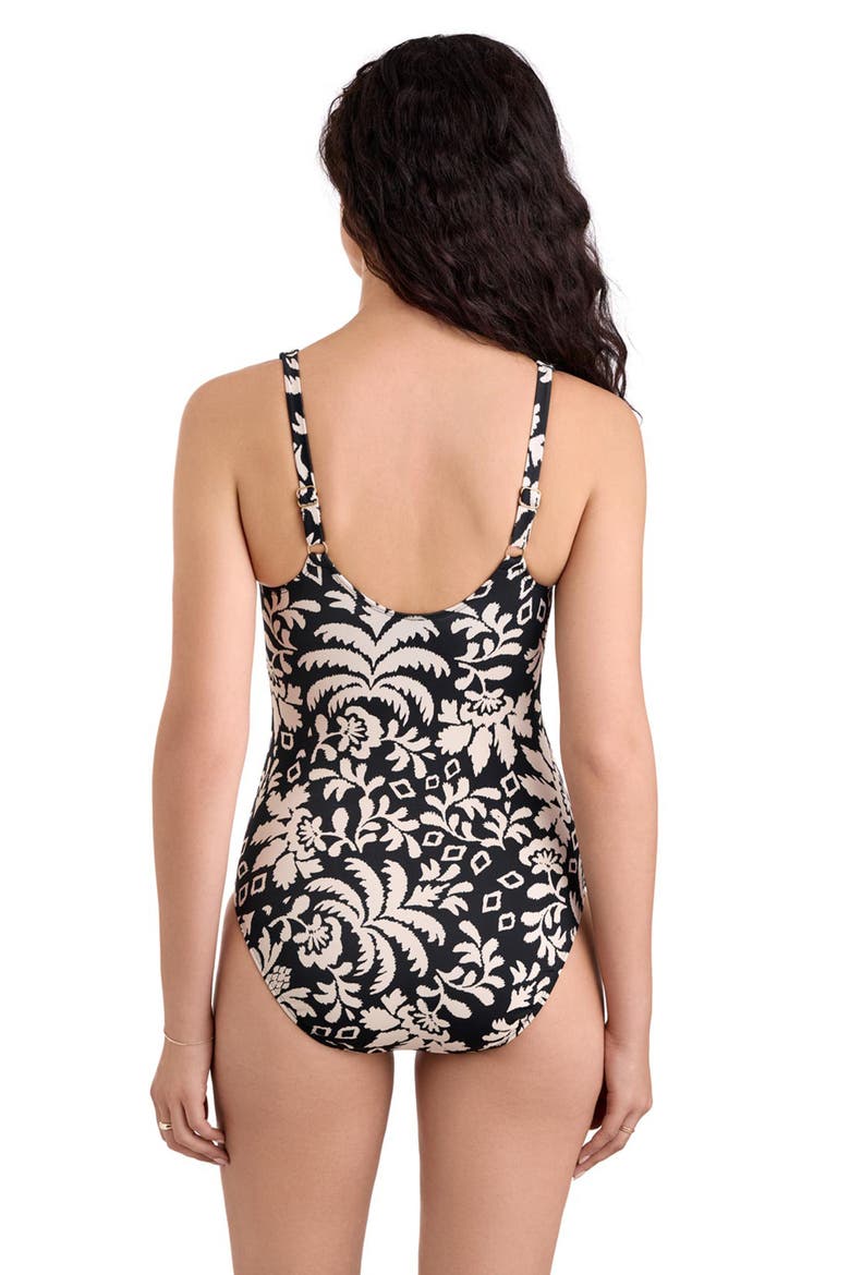 Brynn Twist Underwire One-Piece Swimsuit, Alternate, color, Palm Royale