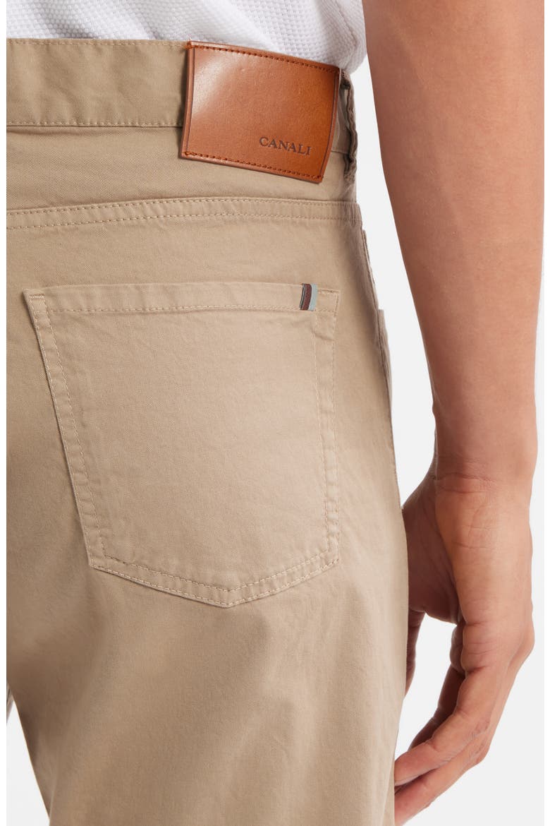 Regular Fit 5-Pocket Cotton Stretch Twill Pants, Alternate, color, NEUTRAL BROWN