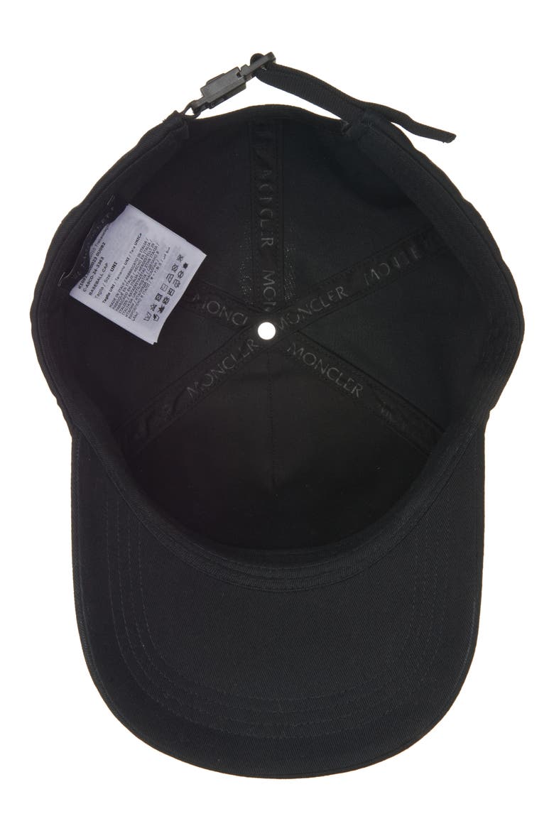 Logo Cotton Twill Baseball Cap, Alternate, color, BLACK