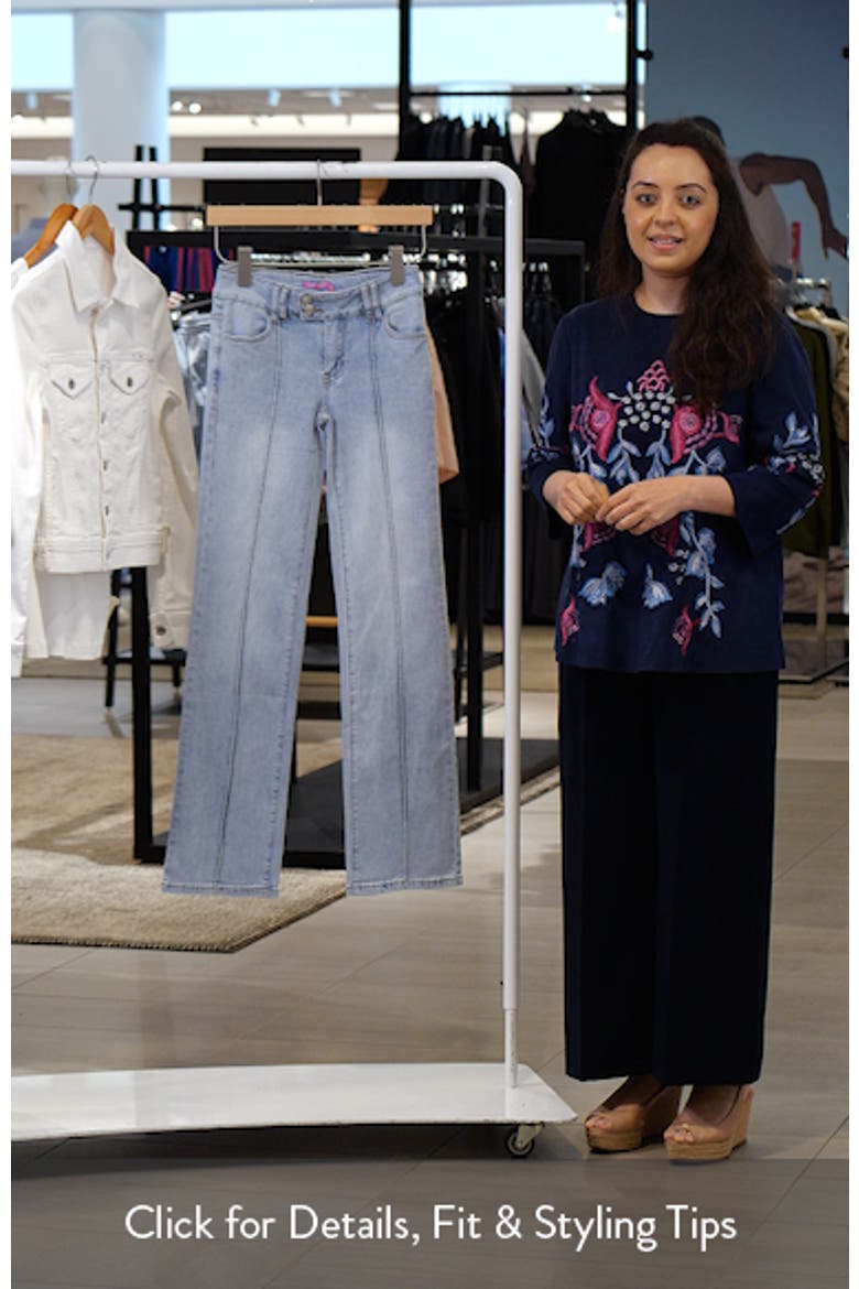 Charlie Seamed Low Rise Wide Leg Jeans video