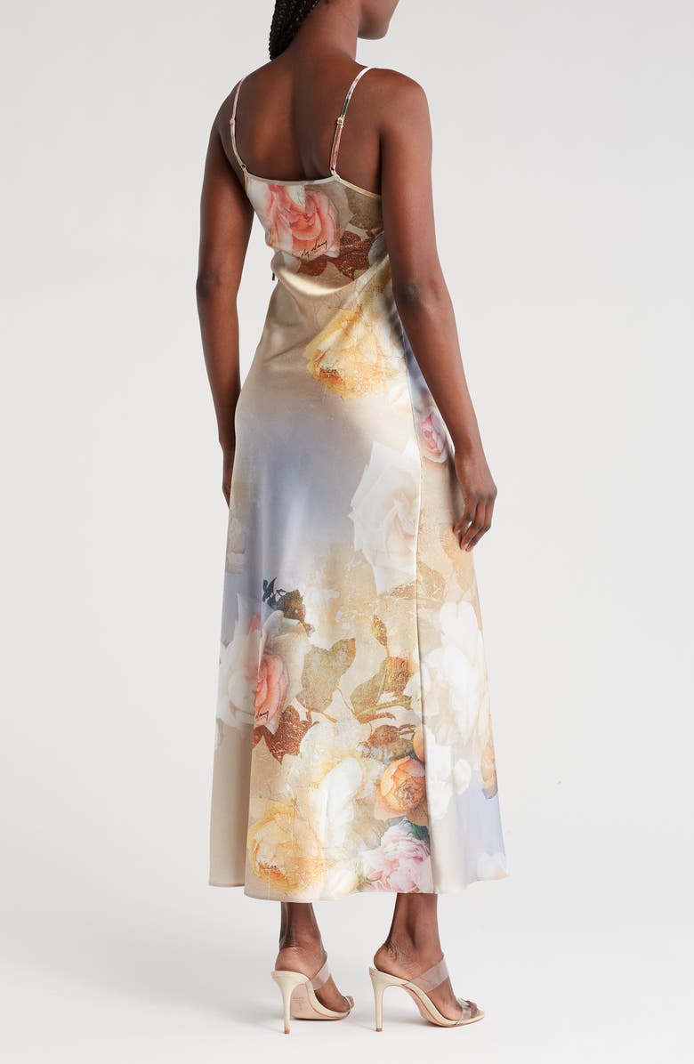 AllSaints Bryony Rosalia Satin Slipdress, Alternate, color, 