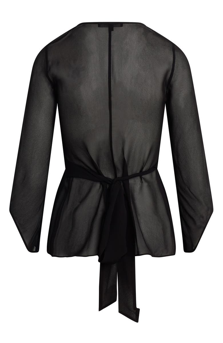 Favorite Daughter The Ethereal Mixed Media Faux Wrap Top, Alternate, color, 