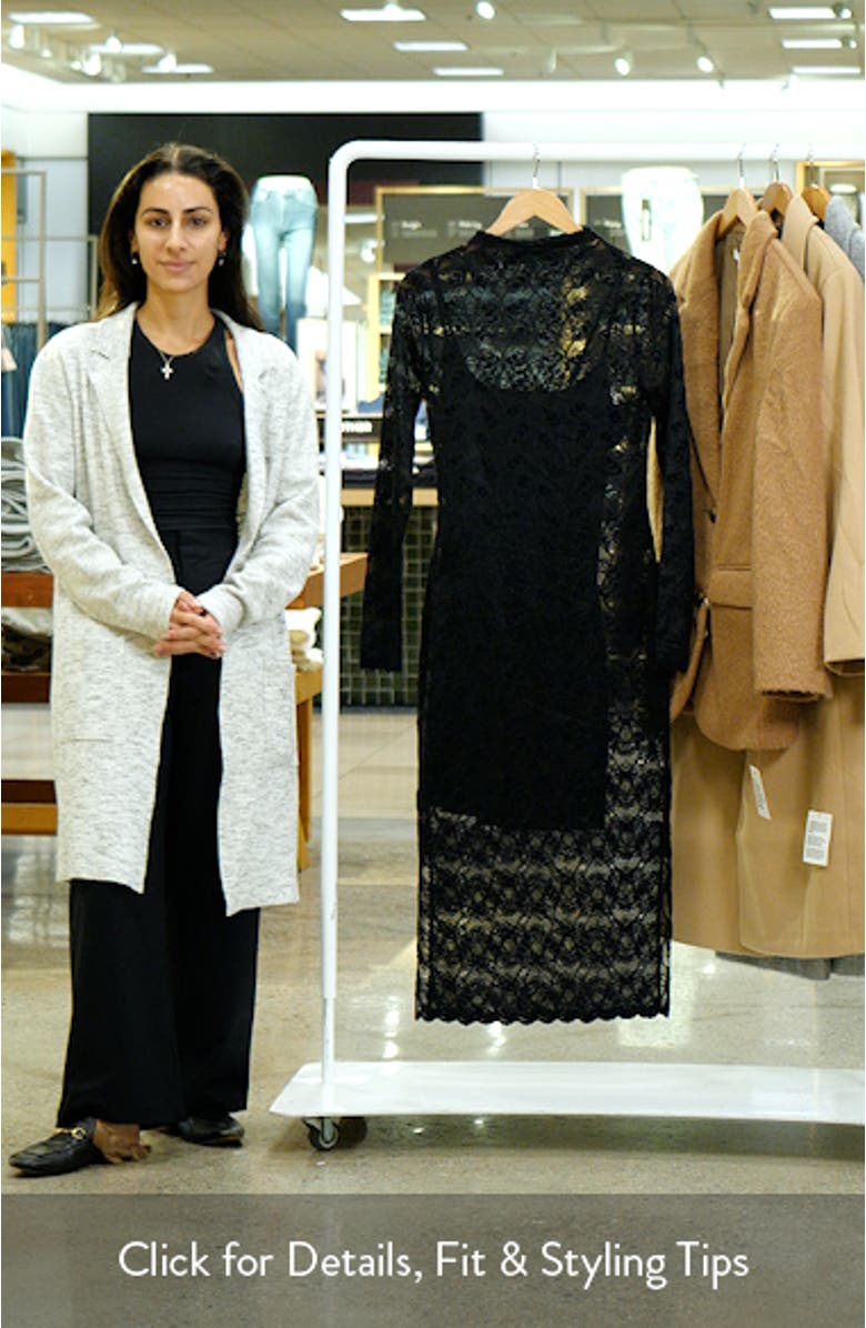 Vivienne Long Sleeve Floral Lace Dress, sales video thumbnail