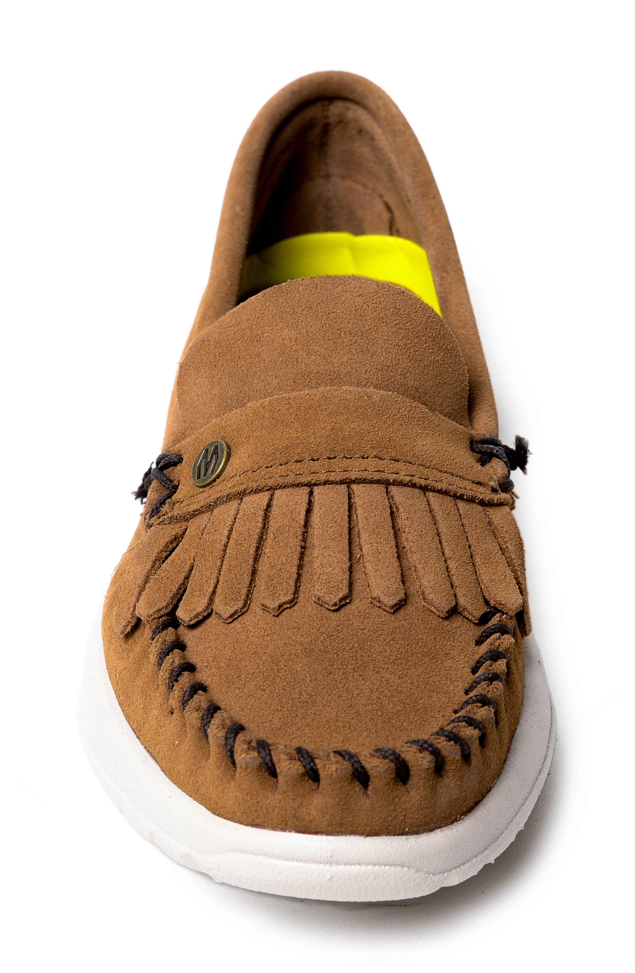 Minnetonka Kylee Kilty Slip-On Sneaker, Alternate, color, Dusty Brown