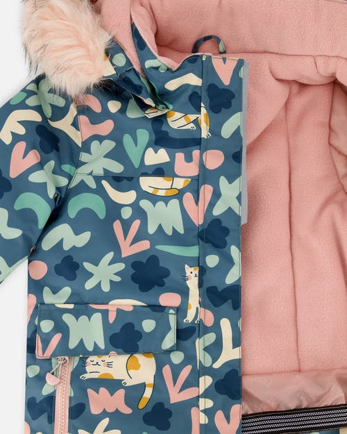 Deux Par Deux Two-piece Discover Snowsuit With Jacket In Green