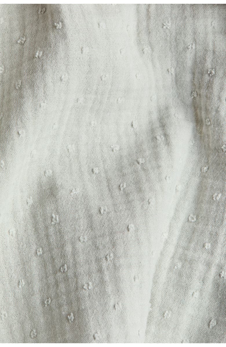 H&M Cotton Muslin Dress, Alternate, color, Light Dusty Green