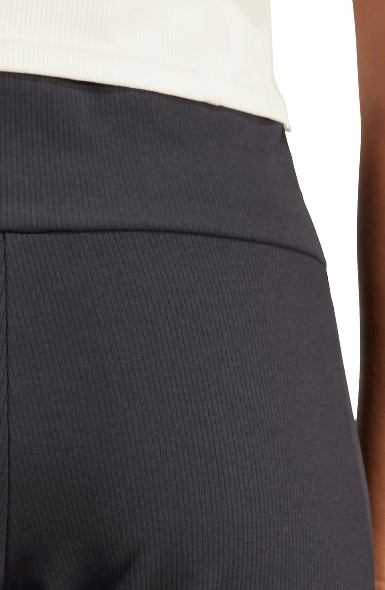 adidas Rib High Waist Bike Shorts, Alternate, color, 