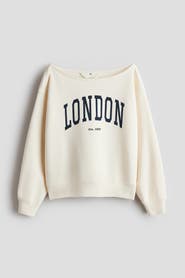 H&M Oversized Off-the-shoulder Top