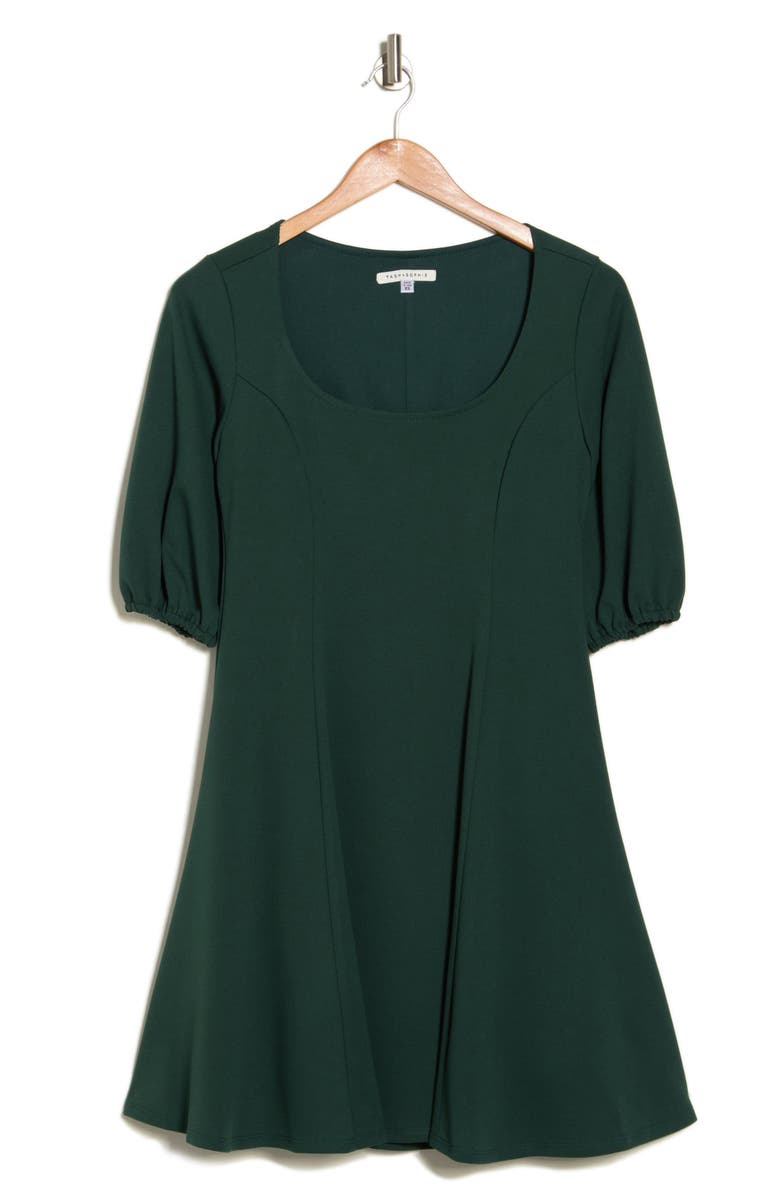 TASH AND SOPHIE Puff Sleeve Scuba Dress, Alternate, color,