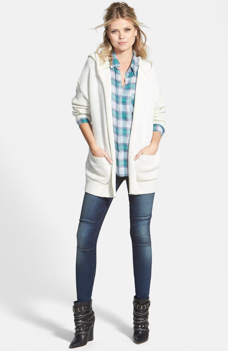 WAYF Long Sleeve Plaid Blouse, Alternate, color,