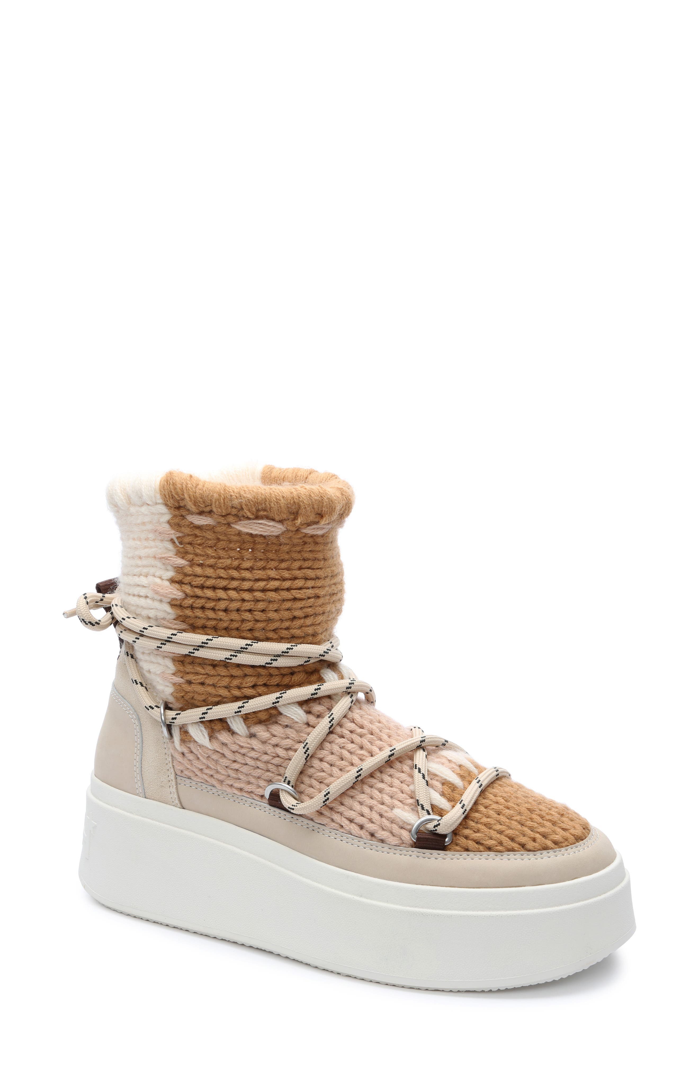 Ash Move Faux Fur Platform Boot, Main, color, 