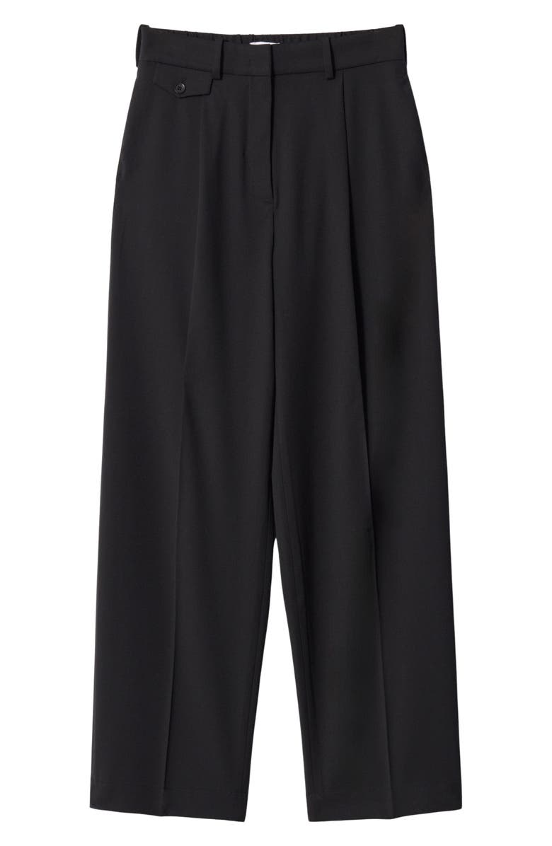 & Other Stories Creased Straight Leg Wool Blend Pants, Alternate, color,