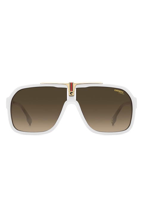 64mm Oversize Gradient Navigator Sunglasses