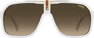 Carrera Eyewear 64mm Oversize Gradient Navigator Sunglasses