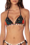 Maaji Flamingo Night Balmy Reversible Bikini Top