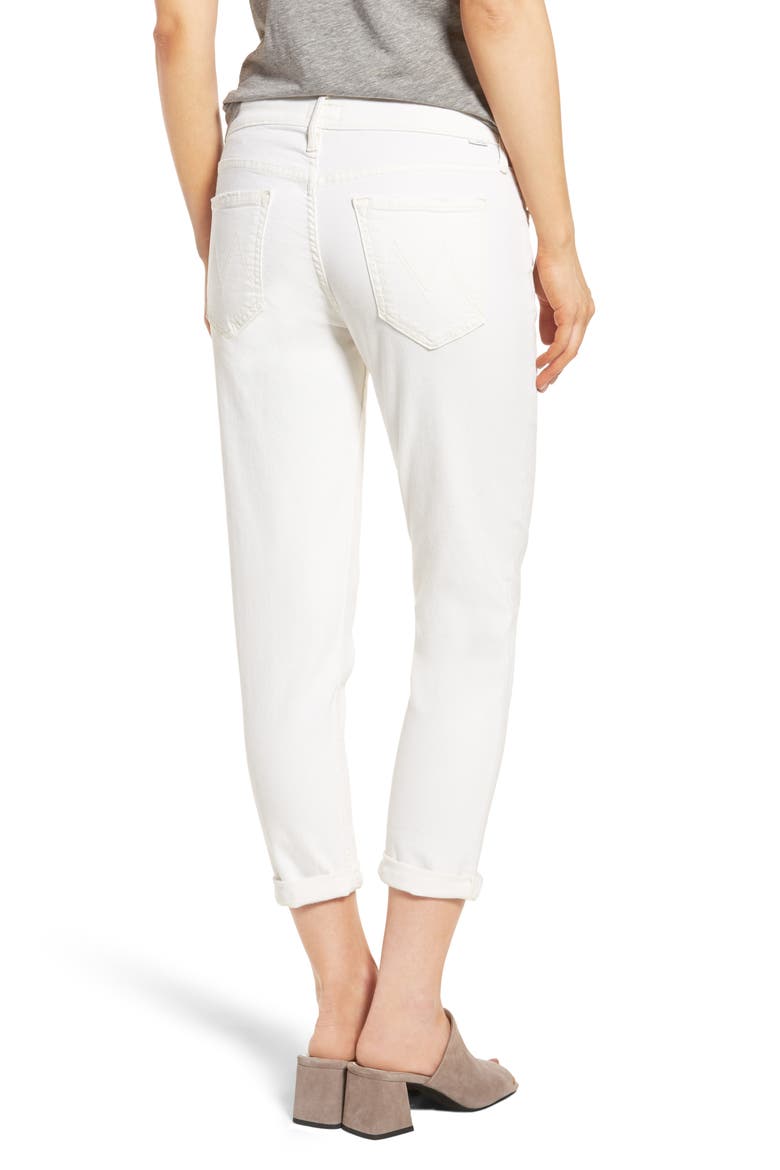 The Dropout Crop Boyfriend Jeans, Alternate, color, WHIPPING THE CREAM