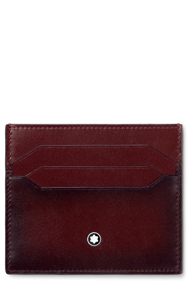 Montblanc Meisterstück Leather Card Case, Main, color,