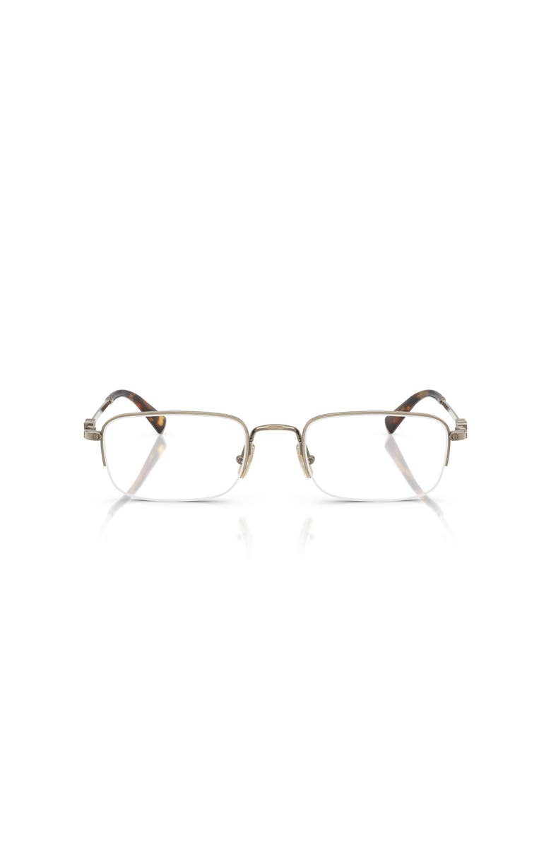 Miu Miu 51mm Rectangle optical glasses, Alternate, color, Gold
