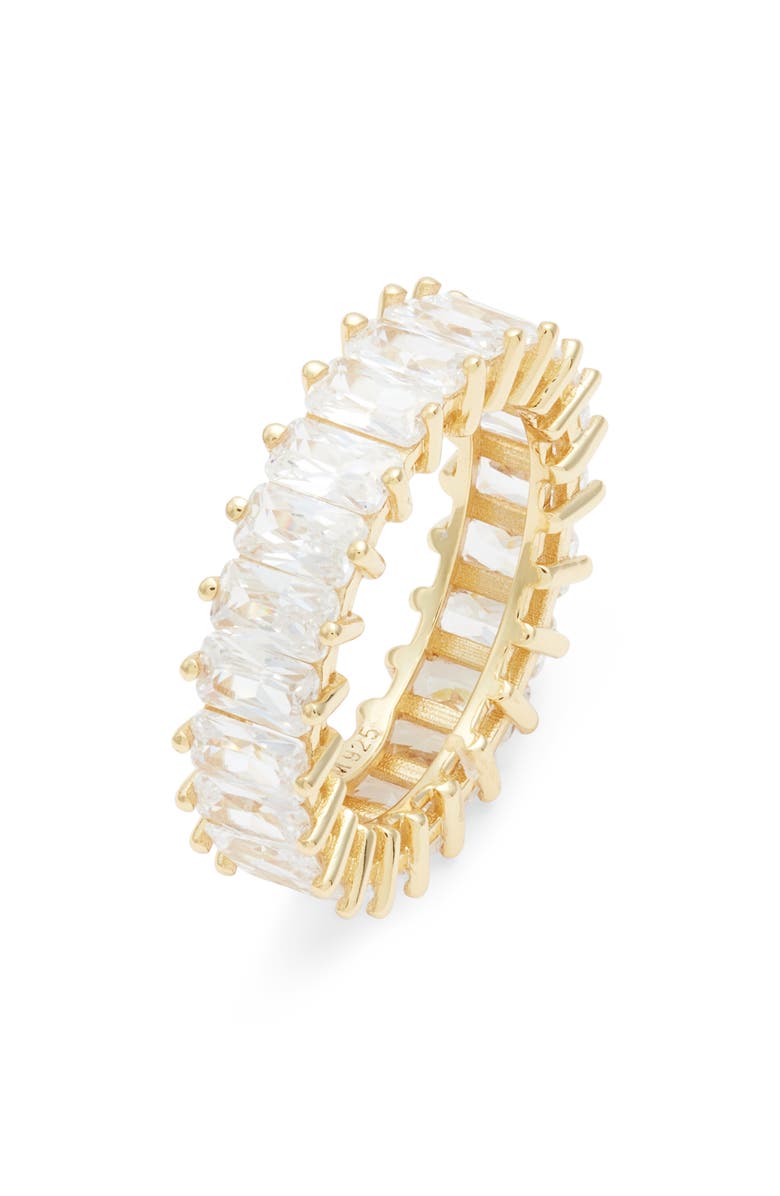 The M Jewelers The Emerald Cut Pavé Ring, Main, color, Gold