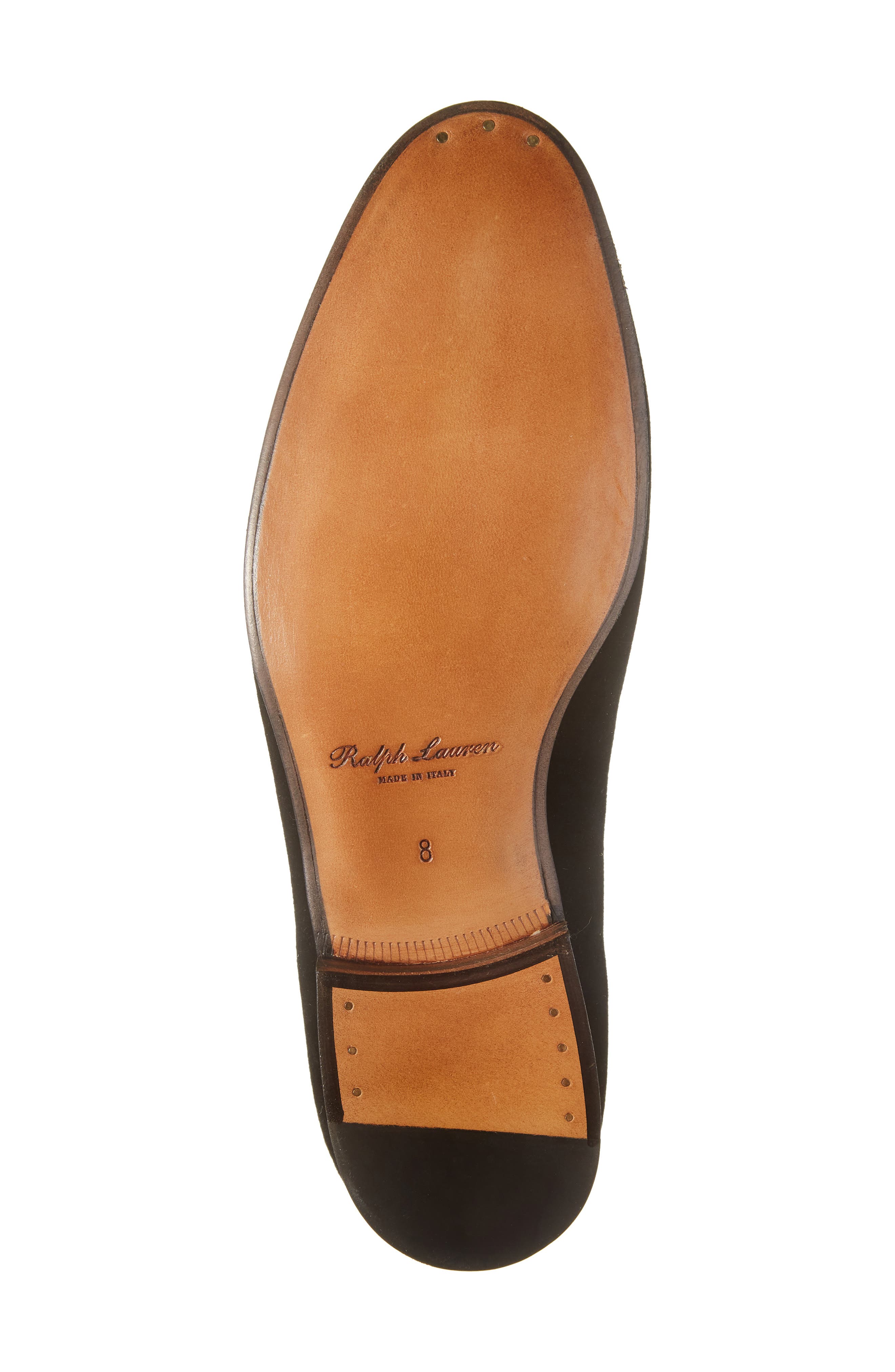 Ralph Lauren Purple Label x Yankees Alonzo Velvet Venetian Loafer, Alternate, color, 