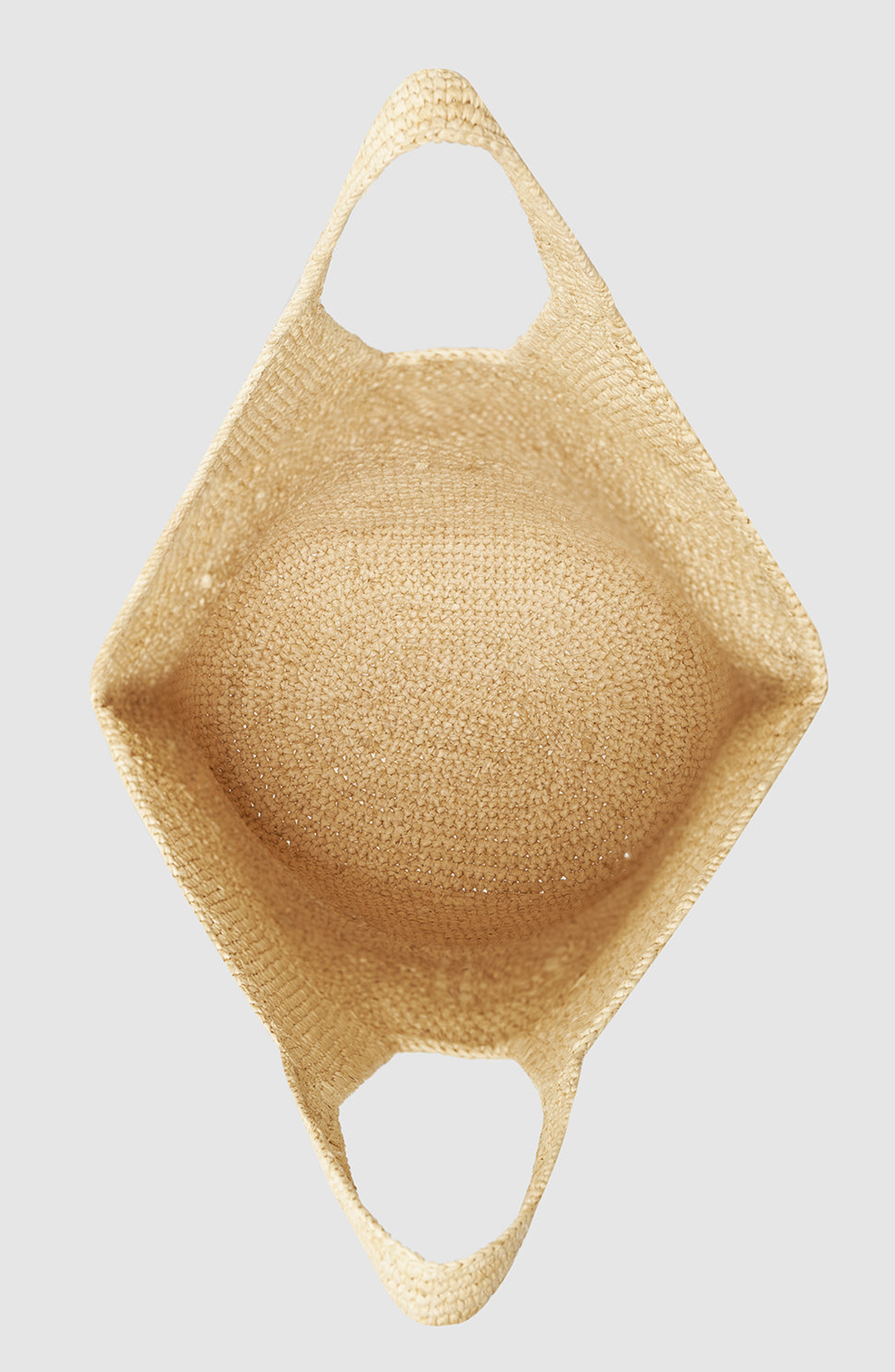 ANINE BING Leah Logo Hobo Bag, Alternate, color, Natural Raffia