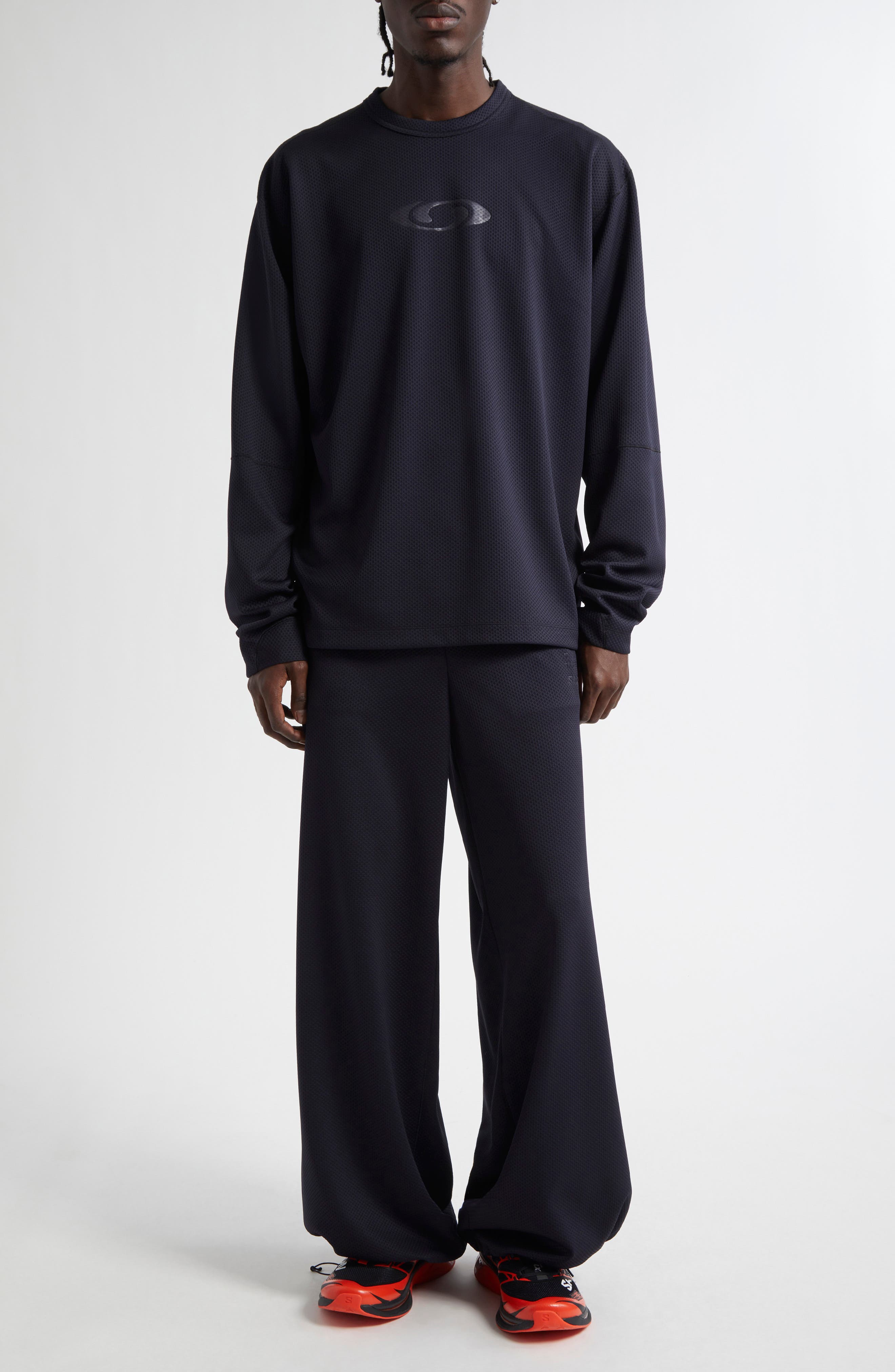 x Salomon Logo Long Sleeve Graphic Mesh T-Shirt (Men) | Nordstrom