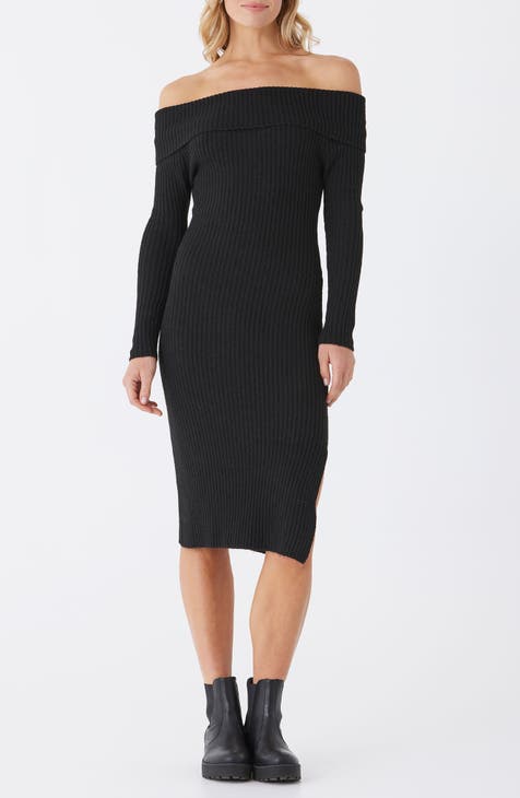 Nordstrom Black Knit newest Sweater Dress Women's S NWT